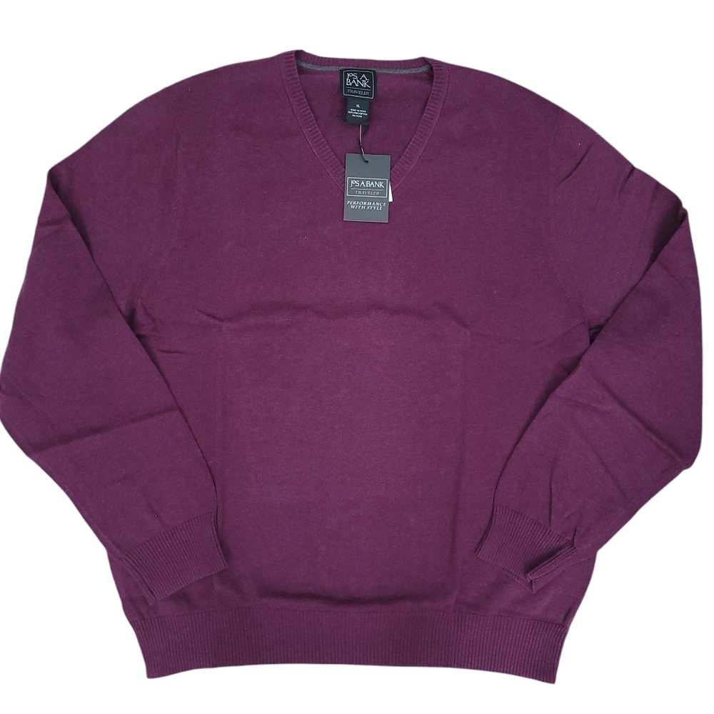 Jos. A. Bank Traveler Collection V-Neck Pima Cotton Sweat Size-XL NWT
